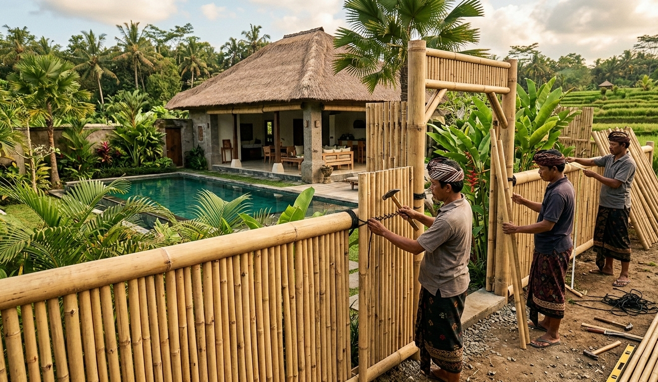 8 Rekomendasi Tukang Pagar Bambu di Denpasar – Harga Murah Kerja Cepat